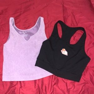 Two tank tops I believe both I got from Ross